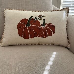 Target Pumpkin Holiday Pillow - Cream and Brown